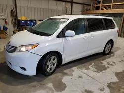 Salvage cars for sale at Sikeston, MO auction: 2015 Toyota Sienna LE