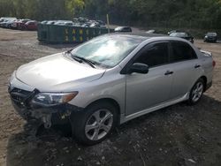 Salvage cars for sale from Copart Marlboro, NY: 2012 Toyota Corolla Base