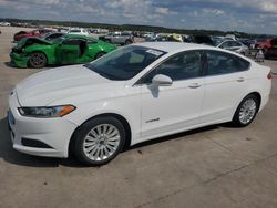 Salvage cars for sale at Grand Prairie, TX auction: 2016 Ford Fusion SE Hybrid