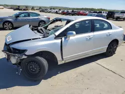 Salvage cars for sale at Grand Prairie, TX auction: 2010 Honda Civic LX