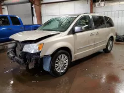 Salvage cars for sale at Lansing, MI auction: 2013 Chrysler Town & Country Touring L