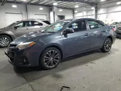 Salvage cars for sale at Ham Lake, MN auction: 2015 Toyota Corolla L