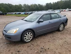 Salvage cars for sale at Charles City, VA auction: 2007 Honda Accord EX