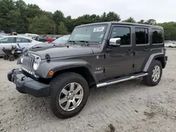 Salvage cars for sale at Mendon, MA auction: 2016 Jeep Wrangler Unlimited Sahara