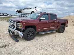 Salvage cars for sale at Taylor, TX auction: 2015 Chevrolet Silverado K1500 LTZ