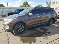 Salvage cars for sale at Littleton, CO auction: 2014 Hyundai Santa FE GLS