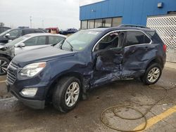 Chevrolet salvage cars for sale: 2017 Chevrolet Equinox LT