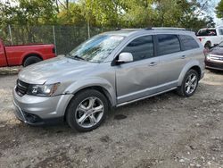 Salvage cars for sale at Cicero, IN auction: 2017 Dodge Journey Crossroad