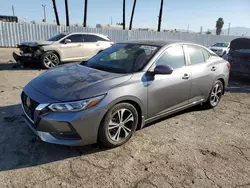 Nissan salvage cars for sale: 2020 Nissan Sentra SV