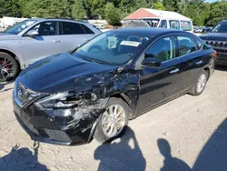 Salvage cars for sale at Mendon, MA auction: 2019 Nissan Sentra S