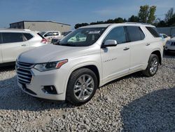 Salvage cars for sale at Wayland, MI auction: 2019 Chevrolet Traverse High Country