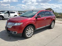 Salvage cars for sale at Grand Prairie, TX auction: 2015 Lincoln MKX