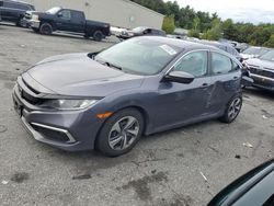 Salvage cars for sale at Exeter, RI auction: 2019 Honda Civic LX