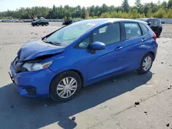 Salvage cars for sale from Copart Windham, ME: 2015 Honda FIT LX