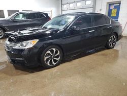 Salvage cars for sale at Blaine, MN auction: 2016 Honda Accord EXL