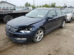 Salvage cars for sale at Pekin, IL auction: 2012 Volkswagen Passat SEL