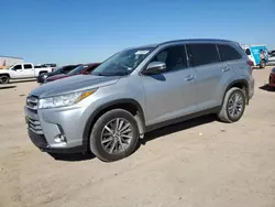 Salvage cars for sale from Copart Amarillo, TX: 2019 Toyota Highlander SE