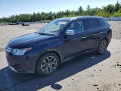 Salvage cars for sale at Windham, ME auction: 2015 Mitsubishi Outlander GT