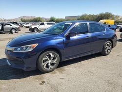 Salvage cars for sale at Las Vegas, NV auction: 2017 Honda Accord LX