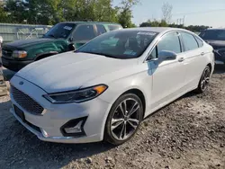 Salvage cars for sale at Leroy, NY auction: 2020 Ford Fusion Titanium