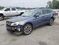 Salvage cars for sale at Dunn, NC auction: 2015 Subaru Outback 2.5I Limited