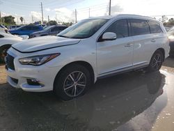 Salvage cars for sale at Riverview, FL auction: 2017 Infiniti QX60