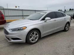 Salvage cars for sale at Dyer, IN auction: 2018 Ford Fusion SE