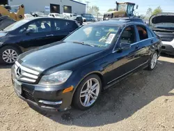 Salvage cars for sale at Elgin, IL auction: 2012 Mercedes-Benz C 300 4matic