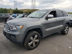 Salvage SUVs for sale at auction: 2012 Jeep Grand Cherokee Overland