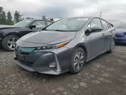 Salvage cars for sale from Copart Portland, OR: 2017 Toyota Prius Prime