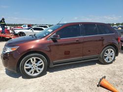 Salvage cars for sale at Houston, TX auction: 2012 Ford Edge Limited