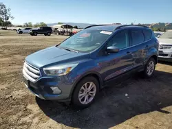 Salvage cars for sale at San Martin, CA auction: 2018 Ford Escape SE