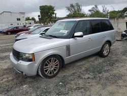 Land Rover Range Rover hse salvage cars for sale: 2012 Land Rover Range Rover HSE