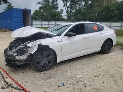 Salvage cars for sale at Ocala, FL auction: 2021 Acura TLX Tech A