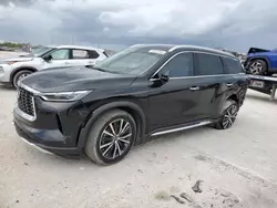 Salvage cars for sale at West Palm Beach, FL auction: 2022 Infiniti QX60 Sensory