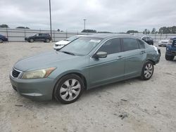 Salvage cars for sale at Lumberton, NC auction: 2008 Honda Accord EXL