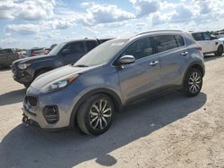 Salvage cars for sale at San Antonio, TX auction: 2017 KIA Sportage EX