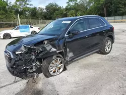 Salvage cars for sale at Fort Pierce, FL auction: 2022 Audi Q3 Premium S Line 45