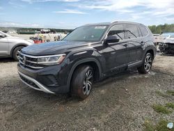 Salvage cars for sale at Spartanburg, SC auction: 2021 Volkswagen Atlas SEL Premium