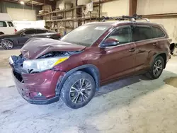 Toyota salvage cars for sale: 2016 Toyota Highlander XLE