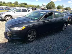 Salvage cars for sale at Hillsborough, NJ auction: 2018 Ford Fusion SE