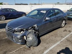 Salvage cars for sale at Van Nuys, CA auction: 2014 Mercedes-Benz C 250