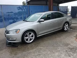 Salvage cars for sale at Riverview, FL auction: 2013 Volkswagen Passat SEL