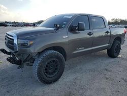 Salvage cars for sale at Houston, TX auction: 2010 Toyota Tundra Crewmax SR5