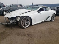 Salvage cars for sale at Woodhaven, MI auction: 2018 Lexus LC 500