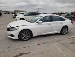 Salvage cars for sale at Grand Prairie, TX auction: 2020 Honda Accord Sport