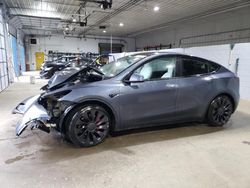 Salvage cars for sale at Candia, NH auction: 2022 Tesla Model Y