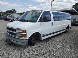 Chevrolet salvage cars for sale: 2000 Chevrolet Express G3500