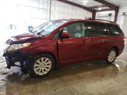 Toyota salvage cars for sale: 2012 Toyota Sienna XLE