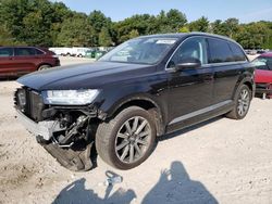 Salvage cars for sale at Mendon, MA auction: 2019 Audi Q7 Premium Plus